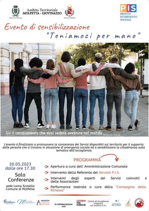 evento di sensibilizzazione “teniamoci per mano”